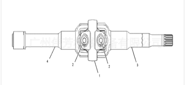 卡特轮挖M315D半轴243-0904 UNIVERSAL JOINT GP S/N W5M1-UP PART OF 237-4520 AXLE GP-STEERING